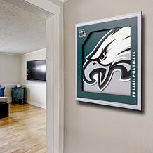 Officially Licensed NFL 3D Logo Series Wall Art - 12" x 12" - Eagles
