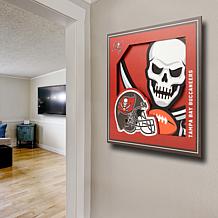Officially Licensed NFL 3D Logo Series Wall Art - 12" x 12" - Bucs