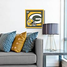 Officially Licensed NFL 3D Logo Series Wall Art - 12" x 12" - Packers