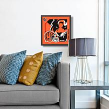 Officially Licensed NFL 3D Logo Series Wall Art - 12" x 12" - Bengals