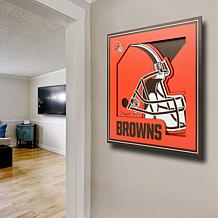 Officially Licensed NFL 3D Logo Series Wall Art - 12" x 12" - Browns