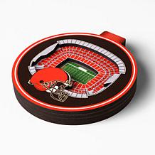 Officially Licensed NFL 3D StadiumView Ornament 2-pack - Cleveland