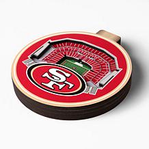 Officially Licensed NFL 3D StadiumView Ornament 2-pack - San Francisco