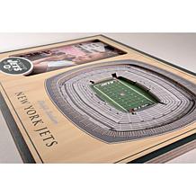 Officially Licensed NFL 3D StadiumViews Frame - New York Jets