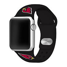 Officially Licensed NFL 42/44mm Apple Watch Med. Sport Band - Black