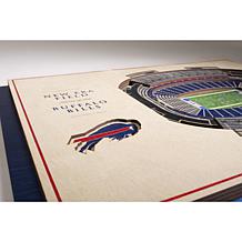 Officially Licensed NFL 5-Layer 3-D Wall Art - Buffalo Bills