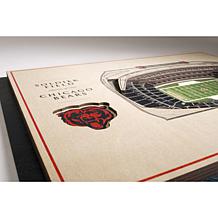 Officially Licensed NFL 5-Layer StadiumViews 3D Wall Art-Chicago Bears
