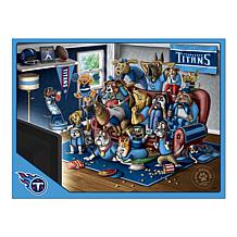 Officially Licensed NFL 500-piece Puzzle - A Real Nailbiter - Titans