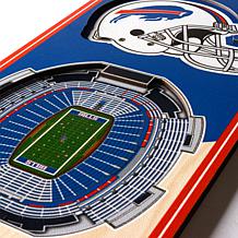 Officially Licensed NFL 6" x 19" 3-D Stadium Banner - Buffalo Bills
