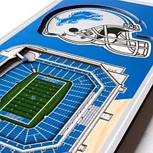 Officially Licensed NFL 6" x 19" 3-D Stadium Banner - Detroit Lions 