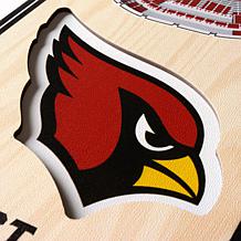 Officially Licensed NFL 6" x 19" 3D Stadium Banner - Arizona Cardinals