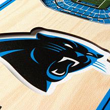 Officially Licensed NFL 6" x 19" 3D Stadium Banner - Carolina Panthers