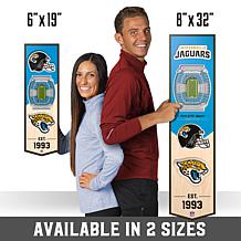 Officially Licensed NFL 6x19" 3D Stadium Banner - Jacksonville Jaguars