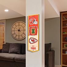 Officially Licensed NFL 6x19" 3D Stadium Banner - Kansas City Chiefs