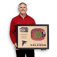 Officially Licensed NFL Atlanta Falcons StadiumView 3D Wall Art
