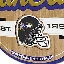 Officially Licensed NFL Baltimore Ravens Fan Cave Sign