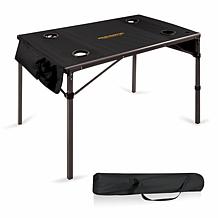 Officially Licensed NFL Black Portable Folding Travel Table Washington