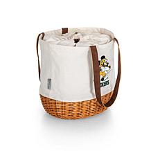 Officially Licensed NFL Canvas and Willow Basket Tote - Mickey Packers