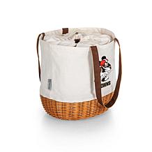 Officially Licensed NFL Canvas and Willow Basket Tote - Mickey Browns