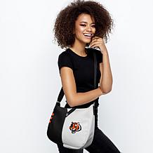 Officially Licensed NFL Cincinnati Bengals Pebble Split Hobo Bag