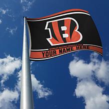 Officially Licensed NFL Cincinnati Bengals Personalized Banner Flag