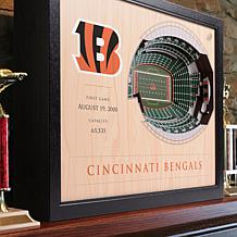 Officially Licensed NFL Cincinnati Bengals StadiumView 3D Wall Art