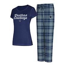 Officially Licensed NFL Cowboys Concepts Sport Vector Tee and Pant Set