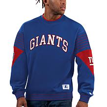 Men's Starter Black New York Giants NFL 100 Quarter-Zip Breakaway Jacket