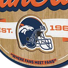 Officially Licensed NFL Denver Broncos Fan Cave Sign
