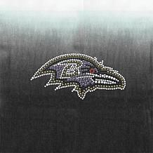 Officially Licensed NFL Dip Dye Scarf - Baltimore Ravens