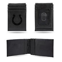 Officially Licensed NFL Rico Laser-Engraved Black Front Pocket Wallet