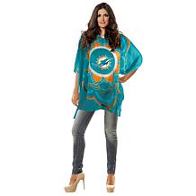 Officially Licensed NFL "Flower" Caftan - Miami Dolphins