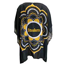 Officially Licensed NFL "Flower" Caftan - Pittsburgh Steelers