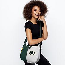 Officially Licensed NFL Green Bay Packers Pebble Split Hobo Bag