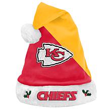 FOCO NFL Team Logo Busy Block Holiday Santa Hat