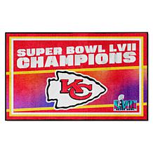 Officially Licensed NFL Kansas City Chiefs Super Bowl LVII 4' x 6' Rug