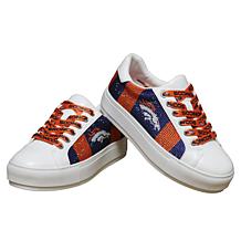 Officially Licensed NFL Lace-Up Sparkle Sneaker by Cuce Shoes