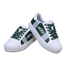 Officially Licensed NFL Lace-Up Sparkle Sneaker by Cuce Shoes