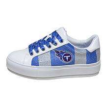 Officially Licensed NFL Lace-Up Sparkle Sneaker by Cuce Shoes