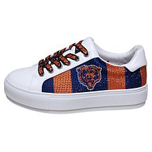 Officially Licensed NFL Lace-Up Sparkle Sneaker by Cuce Shoes