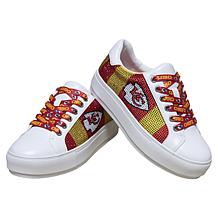 Officially Licensed NFL Lace-Up Sparkle Sneaker by Cuce Shoes