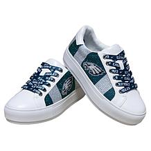 Officially Licensed NFL Lace-Up Sparkle Sneaker by Cuce Shoes