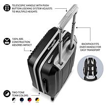 Officially Licensed NFL Los Angeles Rams Premium Backpack & Carry-On