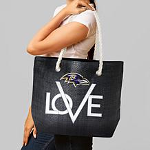 Officially Licensed NFL Love Tote - Baltimore Ravens