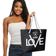 Officially Licensed NFL Love Tote - Las Vegas Raiders 