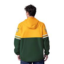 Officially Licensed NFL Men's Batter Up Hooded Pullover Jacket by Glll