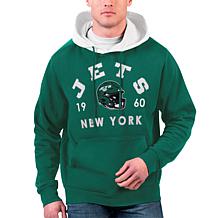 Men's Starter Black New York Jets NFL 100 Quarter-Zip Breakaway Jacket