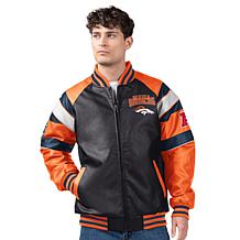 Officially Licensed NFL Men's Faux Leather Varsity Jacket by Glll