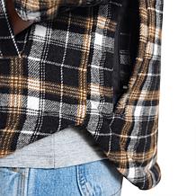 Officially Licensed NFL Men's Transitional Plaid Shirt Jacket by Glll