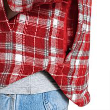 Officially Licensed NFL Men's Transitional Plaid Shirt Jacket by Glll